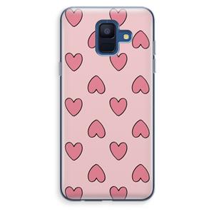 CaseCompany Ondersteboven verliefd: Samsung Galaxy A6 (2018) Transparant Hoesje
