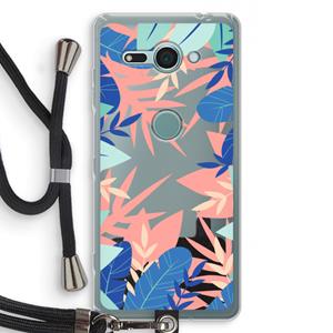 CaseCompany Tropisch: Sony Xperia XZ2 Compact Transparant Hoesje met koord