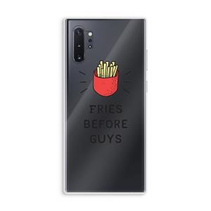 CaseCompany Fries before guys: Samsung Galaxy Note 10 Plus Transparant Hoesje