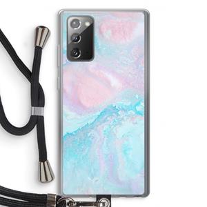 CaseCompany Fantasie pastel: Samsung Galaxy Note 20 / Note 20 5G Transparant Hoesje met koord