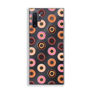 CaseCompany Donuts: Samsung Galaxy Note 10 Plus Transparant Hoesje