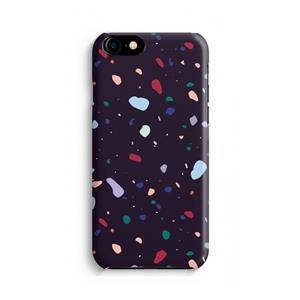 CaseCompany Dark Rounded Terrazzo: Volledig geprint iPhone SE 2020 Hoesje