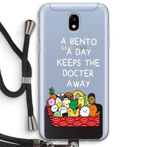 CaseCompany Bento a day: Samsung Galaxy J5 (2017) Transparant Hoesje met koord