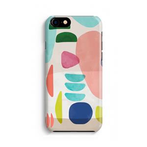 CaseCompany Bold Rounded Shapes: Volledig geprint iPhone SE 2020 Hoesje