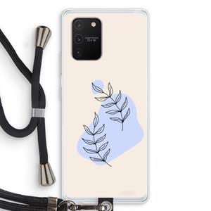 CaseCompany Leaf me if you can: Samsung Galaxy S10 Lite Transparant Hoesje met koord