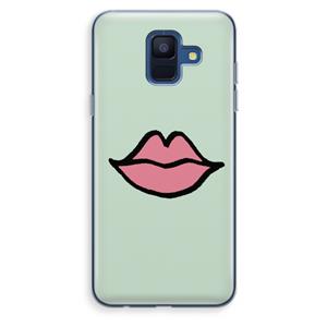 CaseCompany Kusje: Samsung Galaxy A6 (2018) Transparant Hoesje
