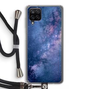 CaseCompany Nebula: Samsung Galaxy A12 Transparant Hoesje met koord