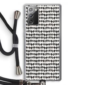 CaseCompany Crazy shapes: Samsung Galaxy Note 20 / Note 20 5G Transparant Hoesje met koord