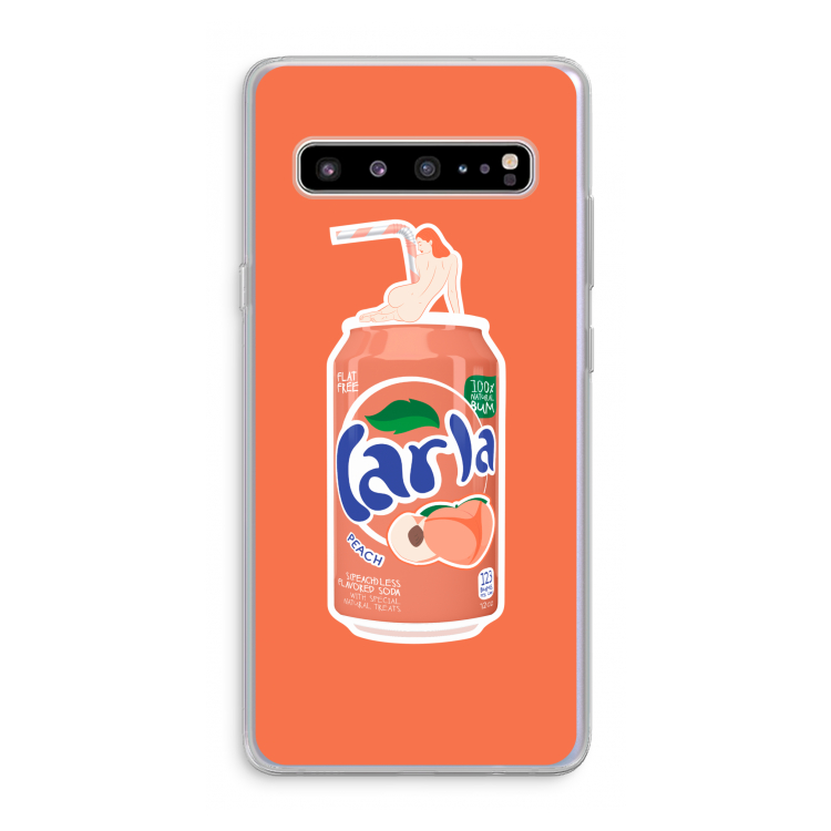 CaseCompany S(peach)less: Samsung Galaxy S10 5G Transparant Hoesje