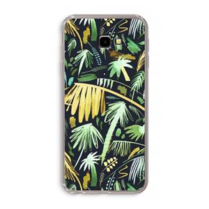 CaseCompany Tropical Palms Dark: Samsung Galaxy J4 Plus Transparant Hoesje