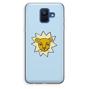 CaseCompany Kleine leeuw: Samsung Galaxy A6 (2018) Transparant Hoesje