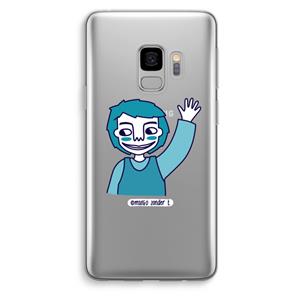 CaseCompany Zwaai: Samsung Galaxy S9 Transparant Hoesje
