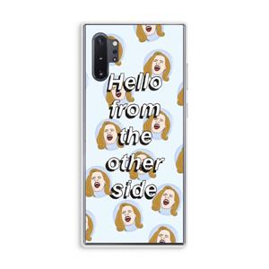 CaseCompany Hello: Samsung Galaxy Note 10 Plus Transparant Hoesje