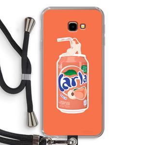 CaseCompany S(peach)less: Samsung Galaxy J4 Plus Transparant Hoesje met koord