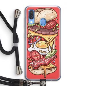 CaseCompany Diet Coke Please: Samsung Galaxy A40 Transparant Hoesje met koord