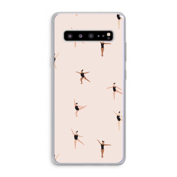 CaseCompany Dancing #1: Samsung Galaxy S10 5G Transparant Hoesje