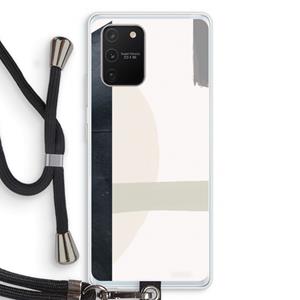 CaseCompany Baca: Samsung Galaxy S10 Lite Transparant Hoesje met koord