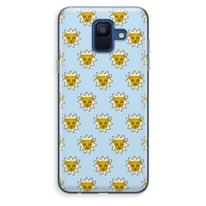 CaseCompany Leeuwenkoppen: Samsung Galaxy A6 (2018) Transparant Hoesje