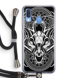 CaseCompany Oh Deer: Samsung Galaxy A40 Transparant Hoesje met koord