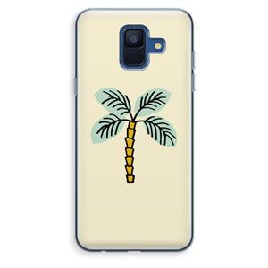 CaseCompany Palmboom: Samsung Galaxy A6 (2018) Transparant Hoesje