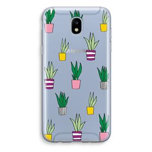 CaseCompany Sanseveria: Samsung Galaxy J5 (2017) Transparant Hoesje