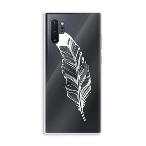 CaseCompany Pluim: Samsung Galaxy Note 10 Plus Transparant Hoesje
