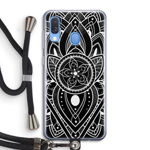CaseCompany It's Complicated: Samsung Galaxy A40 Transparant Hoesje met koord