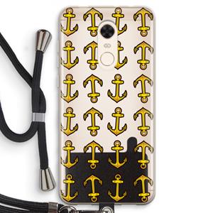 CaseCompany Musketon Anchor: Xiaomi Redmi 5 Transparant Hoesje met koord