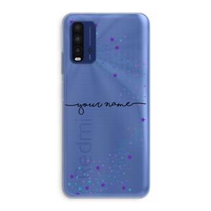 CaseCompany Sterren: Xiaomi Redmi 9T Transparant Hoesje