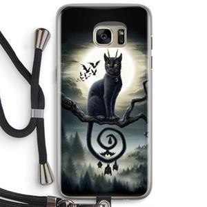 CaseCompany Moonlight Companions: Samsung Galaxy S7 Edge Transparant Hoesje met koord