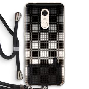 CaseCompany Musketon Halftone: Xiaomi Redmi 5 Transparant Hoesje met koord