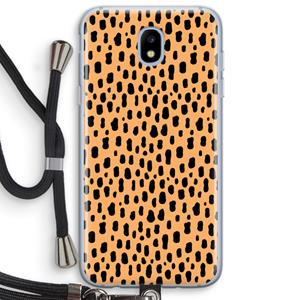 CaseCompany Panter: Samsung Galaxy J5 (2017) Transparant Hoesje met koord