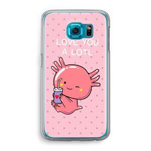 CaseCompany Love You A Lotl: Samsung Galaxy S6 Transparant Hoesje