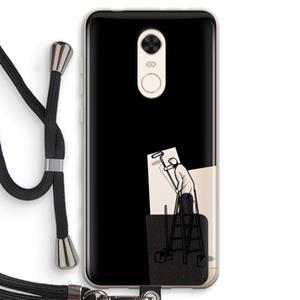 CaseCompany Musketon Painter: Xiaomi Redmi 5 Transparant Hoesje met koord