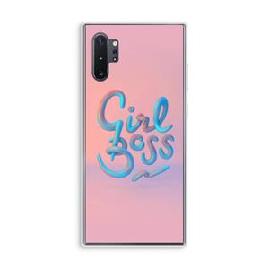CaseCompany Girl boss: Samsung Galaxy Note 10 Plus Transparant Hoesje