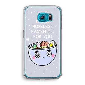 CaseCompany I'm A Hopeless Ramen-Tic For You: Samsung Galaxy S6 Transparant Hoesje
