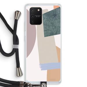 CaseCompany Lindo: Samsung Galaxy S10 Lite Transparant Hoesje met koord