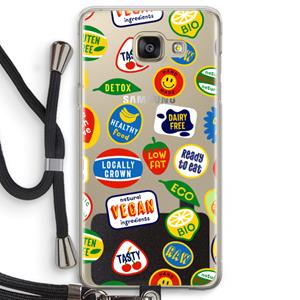 CaseCompany Fruitsticker: Samsung Galaxy A5 (2016) Transparant Hoesje met koord