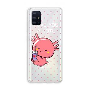 CaseCompany Love You A Lotl: Galaxy A51 4G Transparant Hoesje