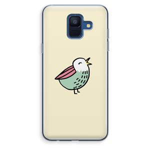 CaseCompany Birdy: Samsung Galaxy A6 (2018) Transparant Hoesje