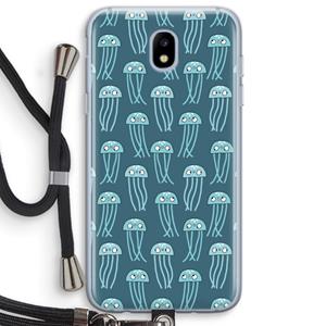 CaseCompany Kwallie: Samsung Galaxy J5 (2017) Transparant Hoesje met koord