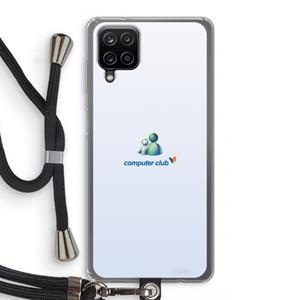 CaseCompany MSN: Samsung Galaxy A12 Transparant Hoesje met koord