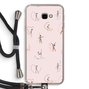 CaseCompany Dancing #3: Samsung Galaxy J4 Plus Transparant Hoesje met koord