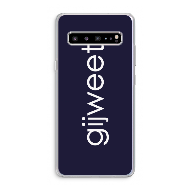 CaseCompany Gijweet: Samsung Galaxy S10 5G Transparant Hoesje