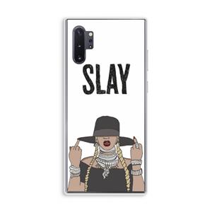 CaseCompany Slay All Day: Samsung Galaxy Note 10 Plus Transparant Hoesje