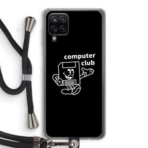 CaseCompany Floppyhead: Samsung Galaxy A12 Transparant Hoesje met koord