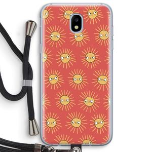 CaseCompany Zon: Samsung Galaxy J5 (2017) Transparant Hoesje met koord