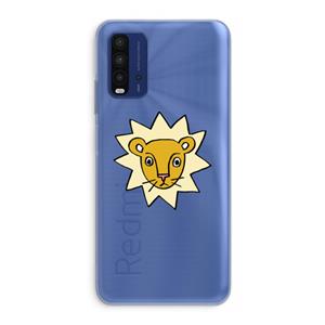 CaseCompany Kleine leeuw: Xiaomi Redmi 9T Transparant Hoesje