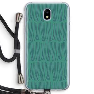 CaseCompany Swirls: Samsung Galaxy J5 (2017) Transparant Hoesje met koord