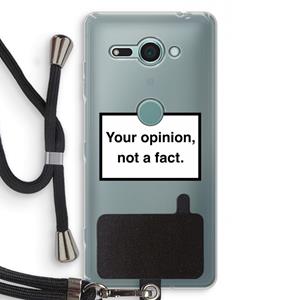 CaseCompany Your opinion: Sony Xperia XZ2 Compact Transparant Hoesje met koord